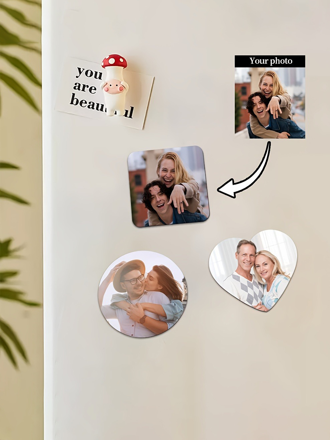 Customized Family Photo Fridge Stickers